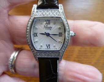 Affinity Diamond and Sterling Silver Ladies Watch - Etsy display picture 1