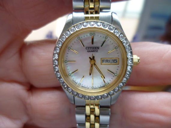 ladies two-toned Citizen quartz wristwatch