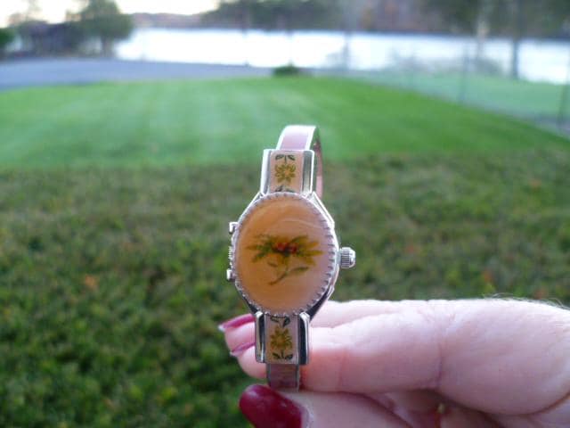 Floral Enamel Watch - Etsy display picture 1