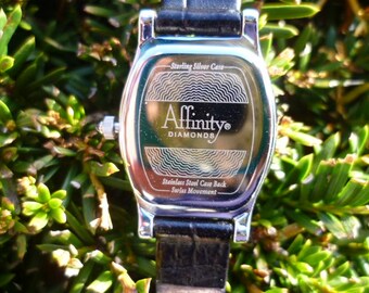 Affinity Diamond and Sterling Silver Ladies Watch - Etsy display picture 3