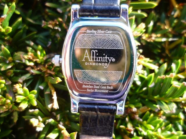 Affinity Diamond and Sterling Silver Ladies Watch - Etsy display picture 2