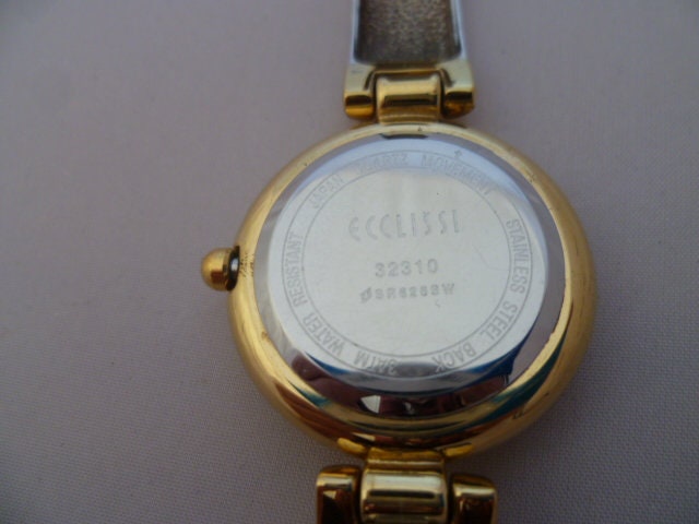 Ecclissi Sterling Silver Watch, Quartz Ecclissi Watch - Etsy