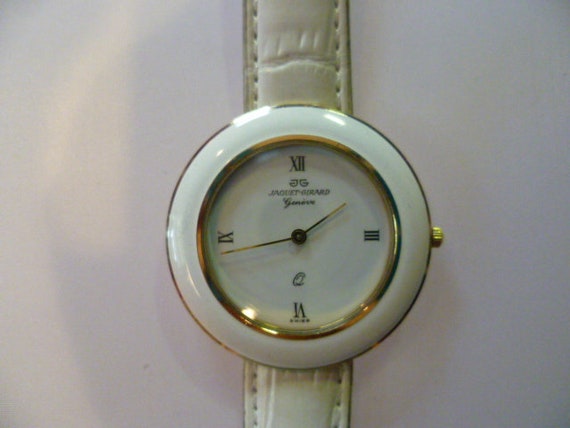 ladies jaquet girard geneve watch, enamel watch, … - image 1