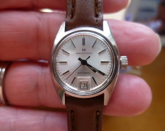 ladies automatic hamilton wrist watch, self-winding