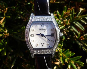 Affinity Diamond and Sterling Silver Ladies Watch - Etsy display picture 1