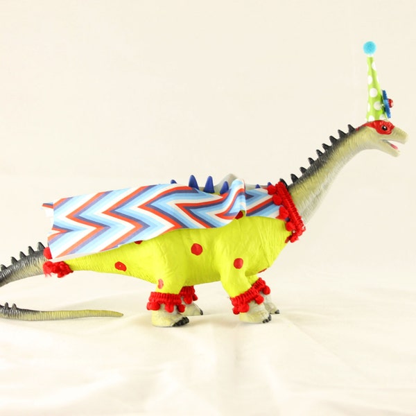 Superhero Dinosaur "Yellow Fog" Party Decor, Cake topper