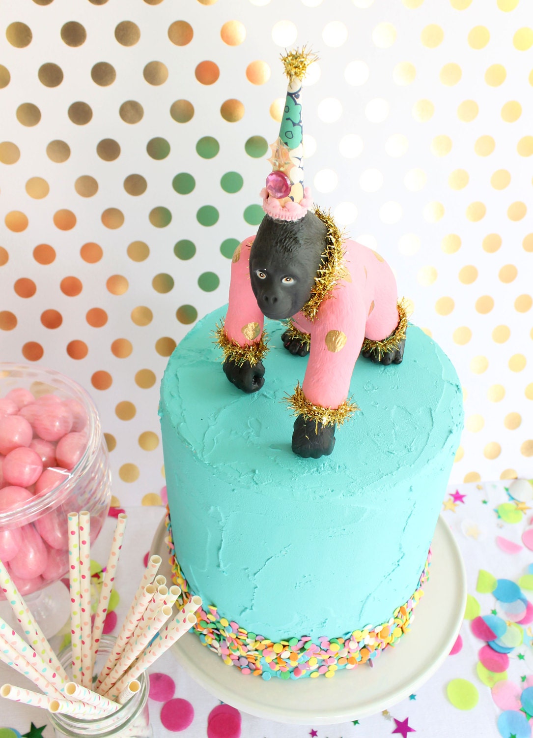 Custom Order Gorilla Jumbo Party Animal Cake | Etsy