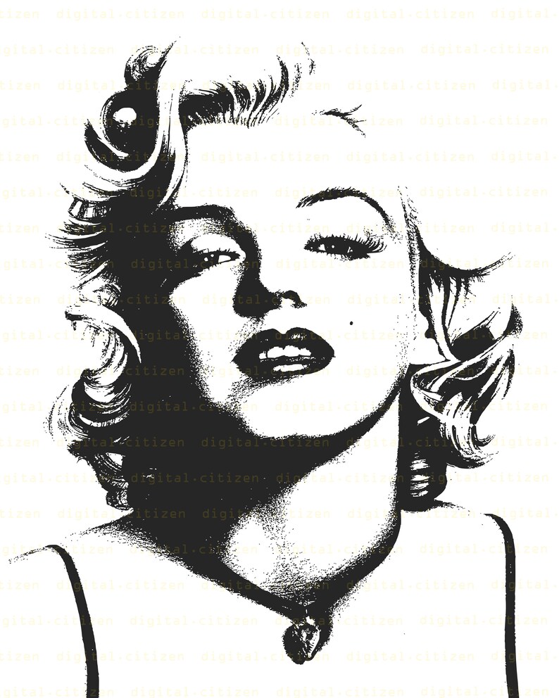 Marilyn Monroe Printable Wall Art Poster Size Digital Print Modern Art ...