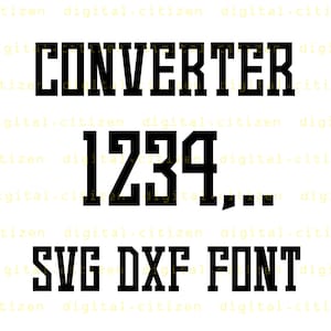 SVG Converter font files -- DXF Converter font files -- Custom creative fonts -- CAD and vector format