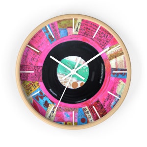 Abstract Record Art Clock