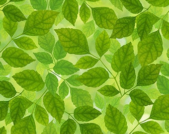 Green Leaves Fabric Etsy Green Leaves Fabric Etsy