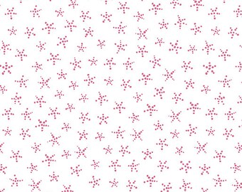 Inspired Heart -Dot Spot - Rose/White   -  Fabric - 100% Quilting Cotton Fabric [[by the half yard]]