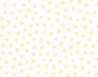 Inspired Heart -Dot Spot -Yellow/White   -  Fabric - 100% Quilting Cotton Fabric [[by the half yard]]