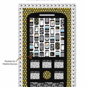 Hold the Phone Quilt Kit - text me/phone/cell phone holder with pockets