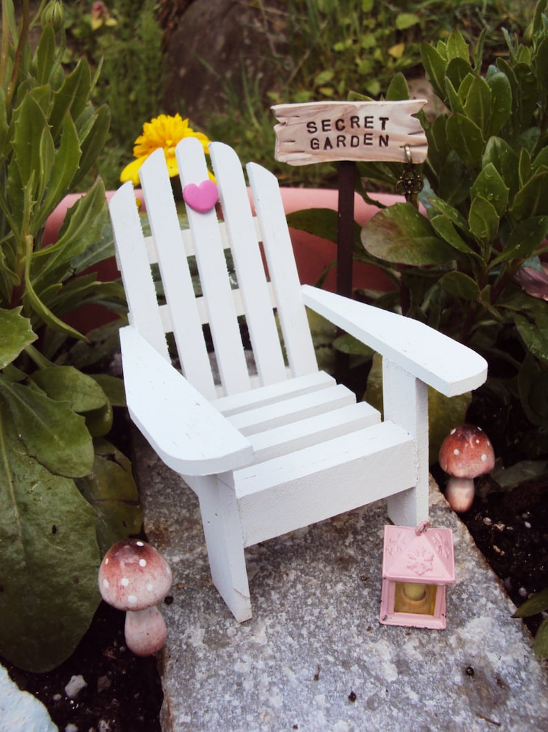 Fairy Garden Adirondack Chair Fairy Garden Chair Fairy Etsy