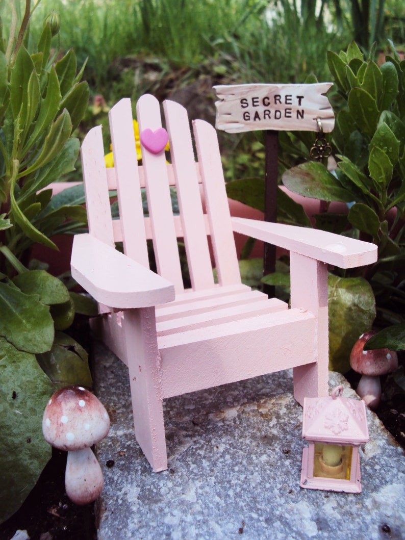 Fairy Garden Adirondack Chair Fairy Garden Chair Fairy Etsy