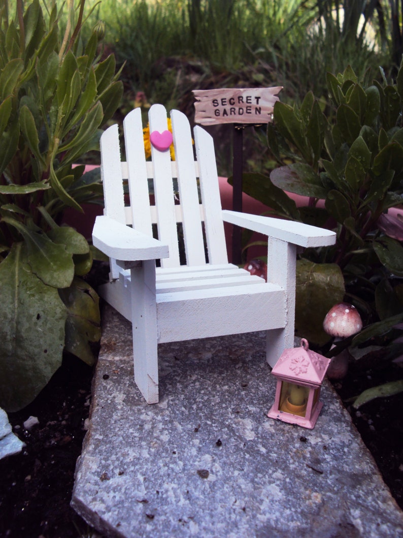 Fairy Garden Adirondack Chair Fairy Garden Chair Fairy Etsy