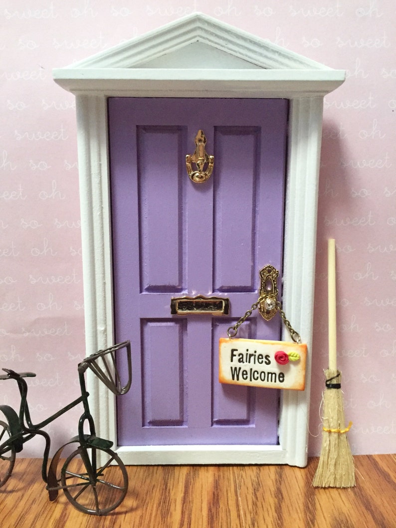 Fairies Welcome Sign For Fairy Door Tooth Fairy Door Magical Fairy Door Fairy Garden Fairy Door Sign Miniature Sign Ann Arbor Door