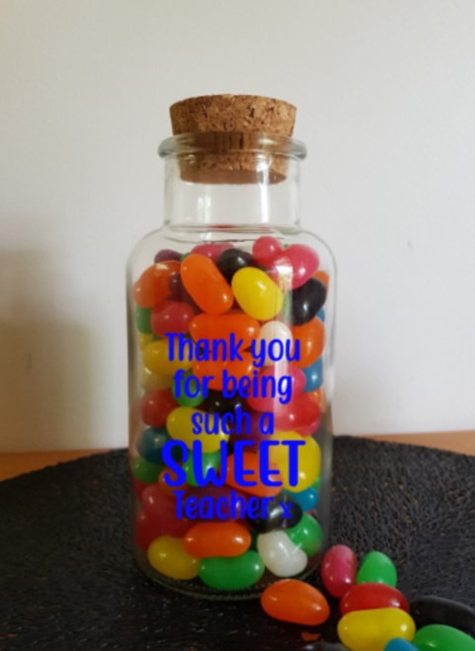 Lolly Jar Decal Thank you for being such a Sweet Teacher Etsy