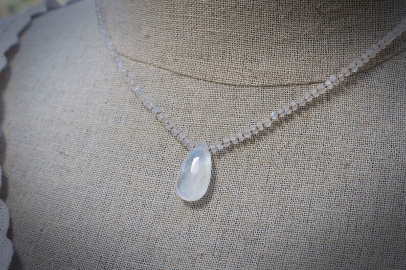 Ruby Design Rainbow Moonstone Beaded Necklace main image 0