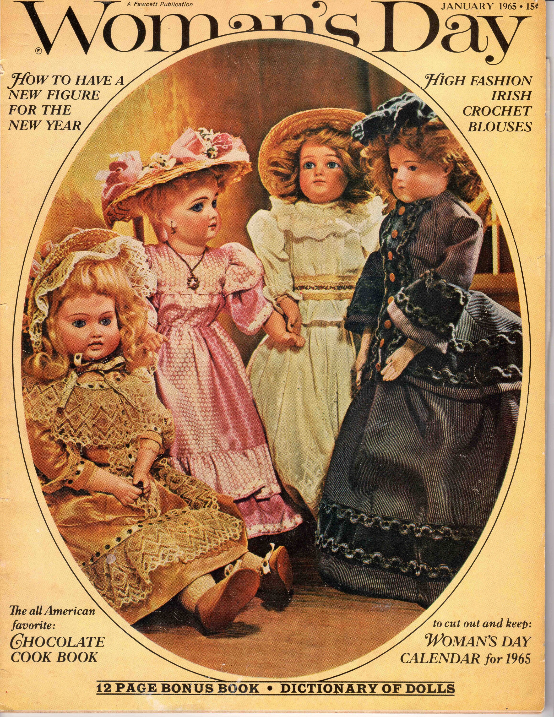 Woman's Day January 1965, Doll Reference, Faith Baldwin, Annual Calendar - Etsy woman-s-day-january-1965-doll-reference-faith-baldwin-annual-calendar-etsy