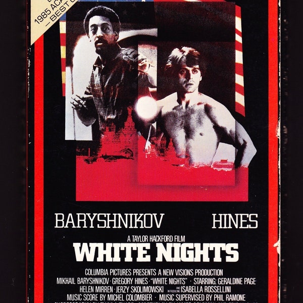 1985 White Nights VHS, LP and poster, Baryshnikov