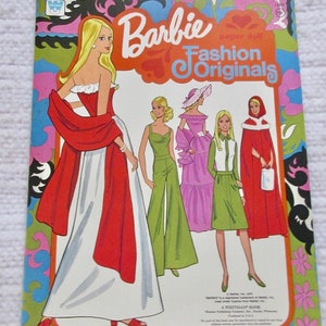 Barbie paper doll sets 1973 Country Camper 1976 Fashion Originals