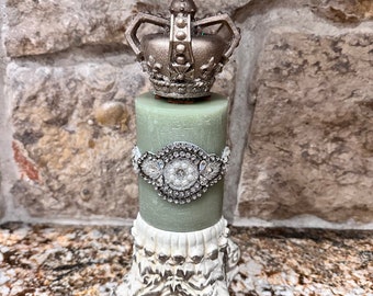 Crown candle topper, candle decor and accessories