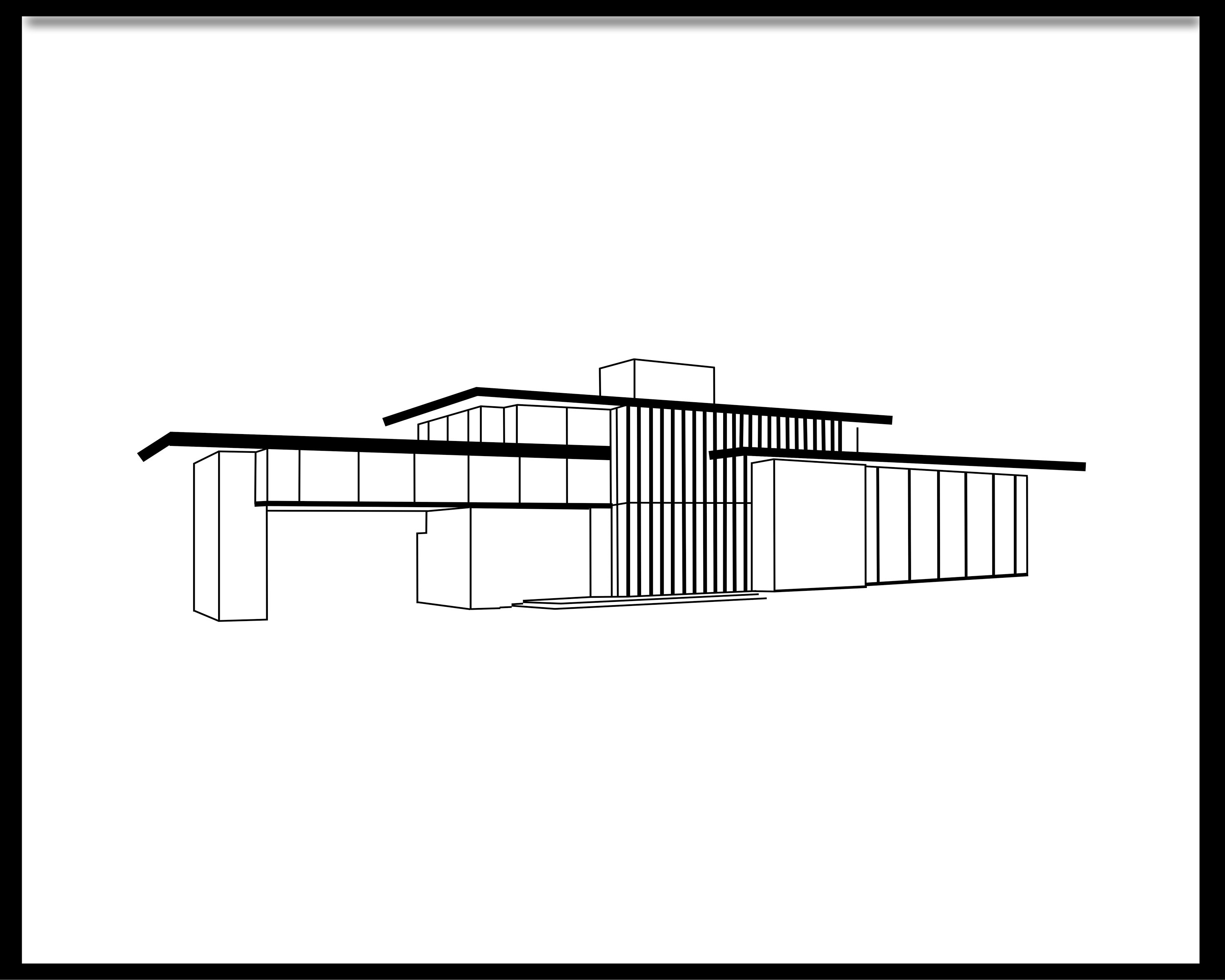 Frank Lloyd Wright's Penfield House Minimalist Digital Etsy