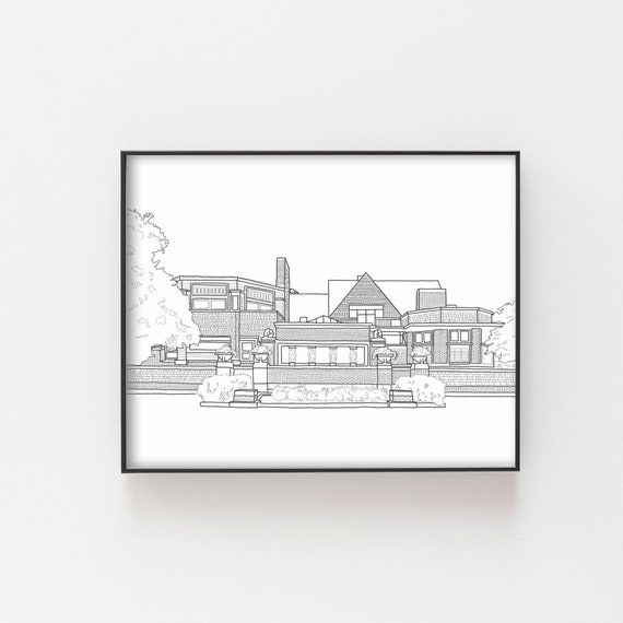 Frank Lloyd Wright's Home & Studio Digital Print, Frank