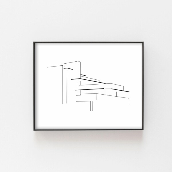 Frank Lloyd Wright Print - Etsy