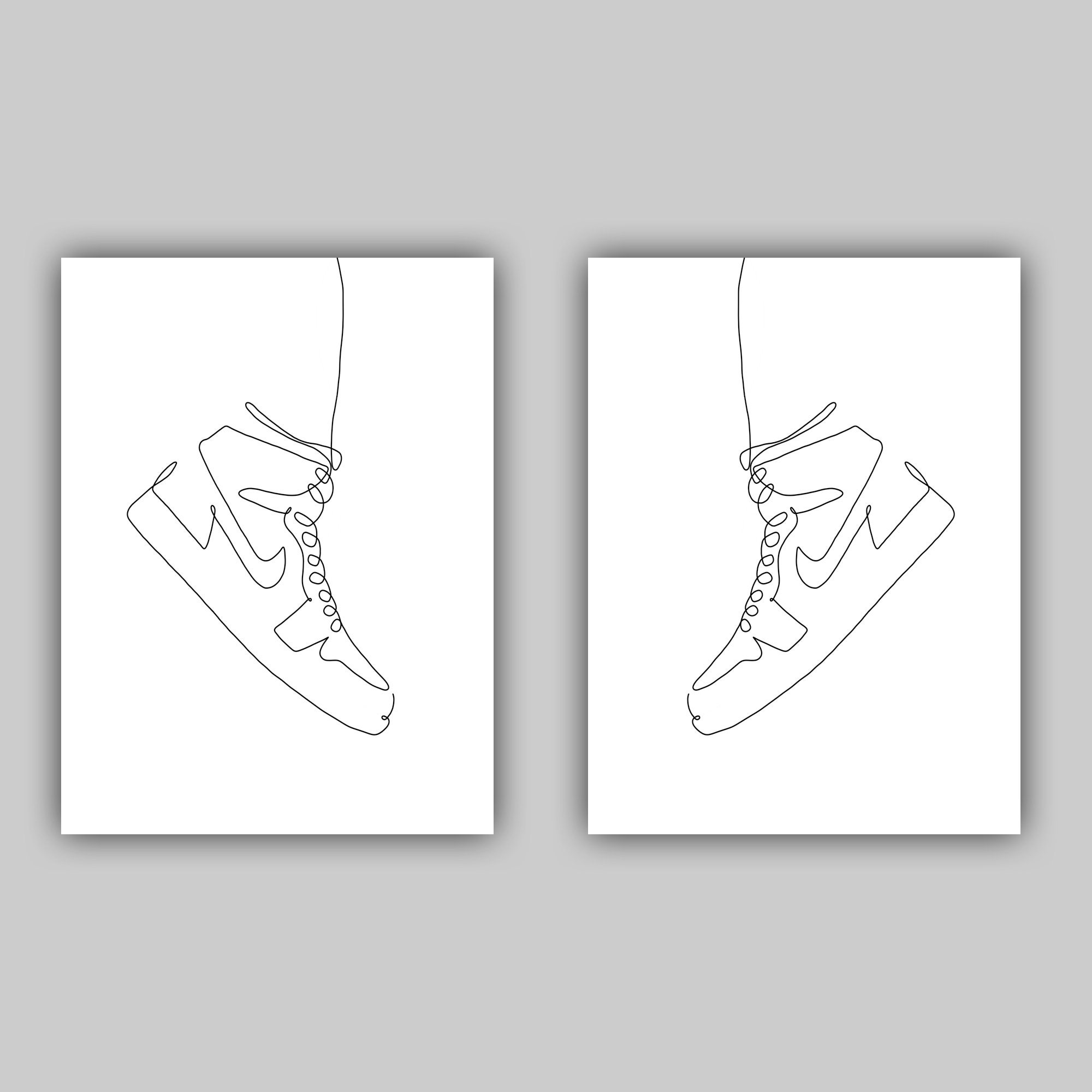 Air Jordan 1 Single Shoe Digital Print AJ1 Digital Print | Etsy