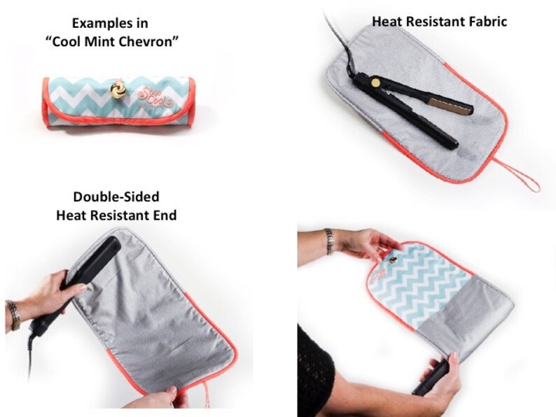 Straightener, Hot, Flat Iron Wrap and Mat, Holder, Cover, Travel, Storage, Case, Protector, Heat Resistant image 4