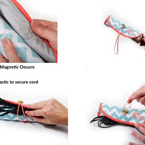 Straightener, Flat, Hot Iron Wrap and Mat Holder, Cover, Travel, Storage, Case, Protector, Heat Resistant Bild 4