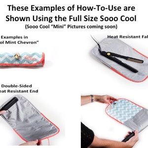 Mini Flat Iron Wrap and Mat, Holder, Cover,Travel, Storage, Case, Protector, Heat Resistant image 2
