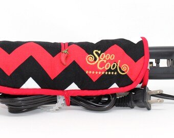 Straightener, Flat, Hot Iron Wrap and Mat Holder, Cover, Travel, Storage, Case, Protector, Heat Resistant