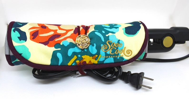 Straightener, Flat, Hot Iron Wrap and Mat, Holder, Cover, Travel, Storage, Case, Protector, Heat Resistant image 1