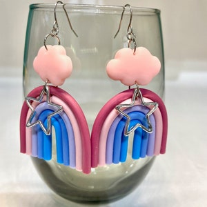 Rainbow Star Dangles