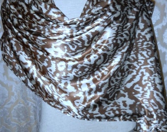 Animal Print Designer Capelet, Couture Wrap/Shawl, Charmeuse Skins, Damen Bekleidung/Kleidung, DamenMode, Vintage Couture Kleidung