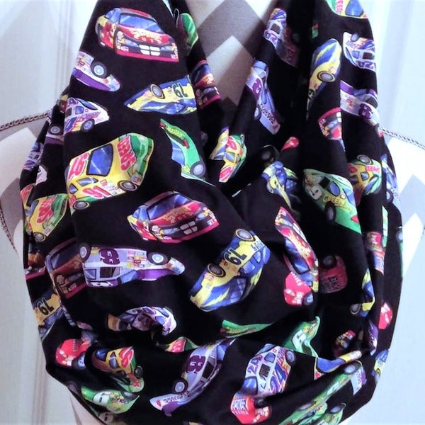 Novelty Scarves, Infinity Scarves, Ladies Scarves, Mens Scarves, Race Cars Scarves, Loop Scarf, Accessories, Fashion Scarves, Boys Scarves