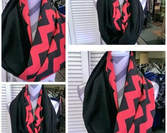 Chevron Loopschal, Modeschal, Damenschal, Deluxe Halsschal, Loopschal, Loopschal, Kreisschal, Damenbekleidung