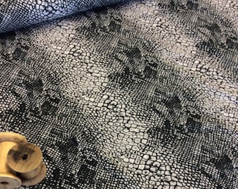 Golden Bee Metallic Foil Jersey Light Grey Fabric HALF METRE Dressmaking Knit St