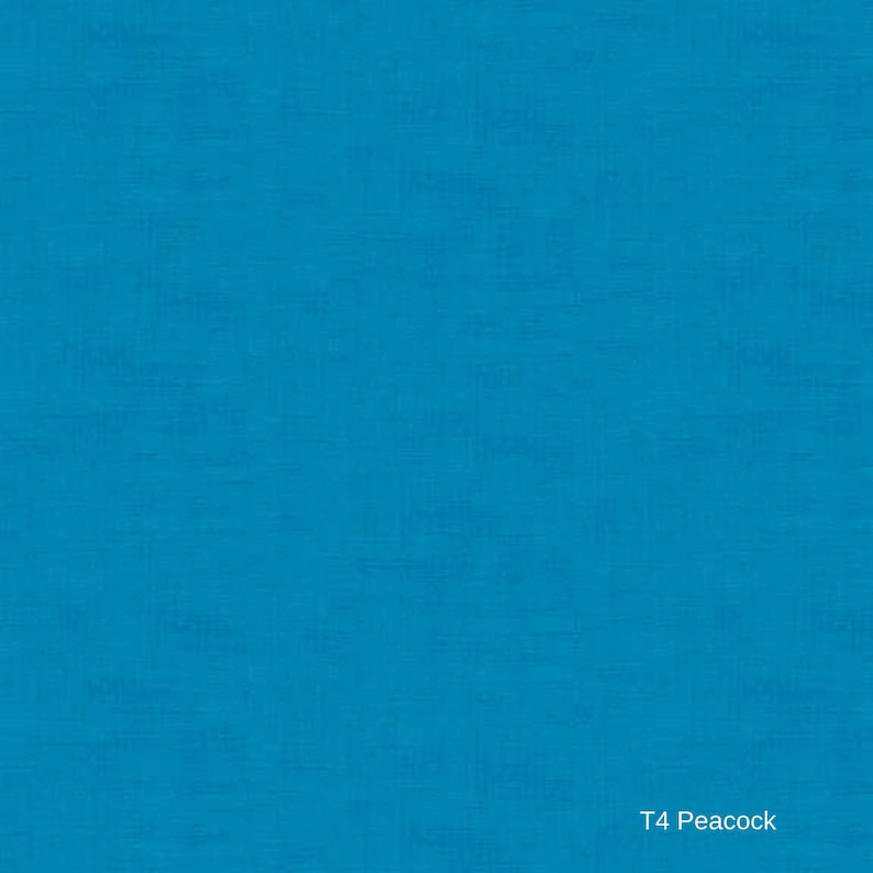 LINEA in PEACOCK Makower Fabric 100/% cotton ~ Blender turquise blue texture look