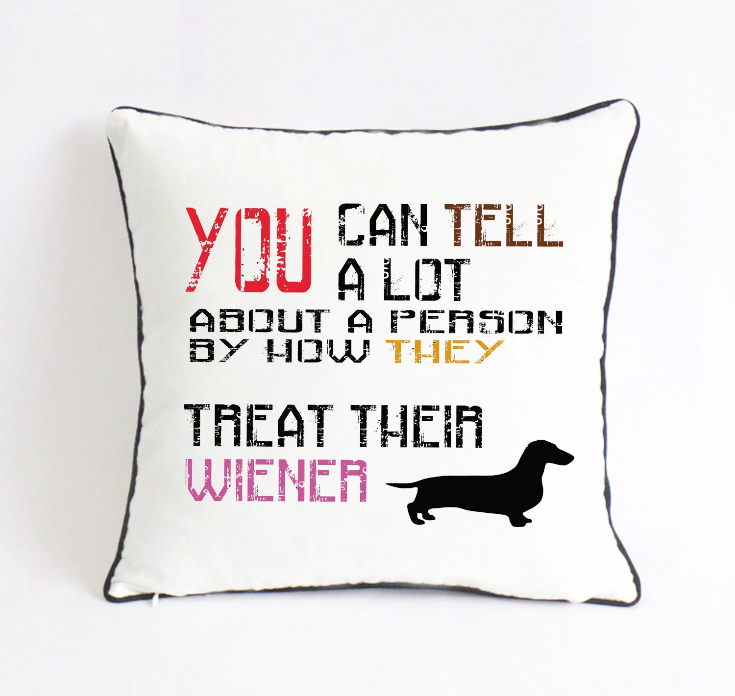 Custom Wiener Dog Pillow Funny Dog Pillow For Couch Throw Etsy