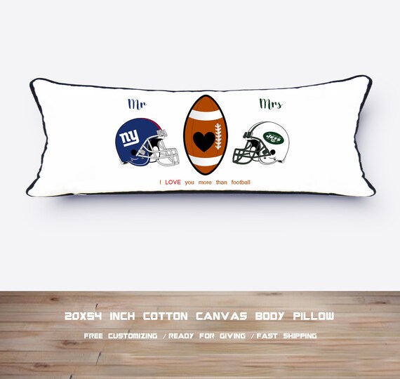 Mr Mrs Bedding Pillow Case Custom Football Body Pillow His Her Etsy