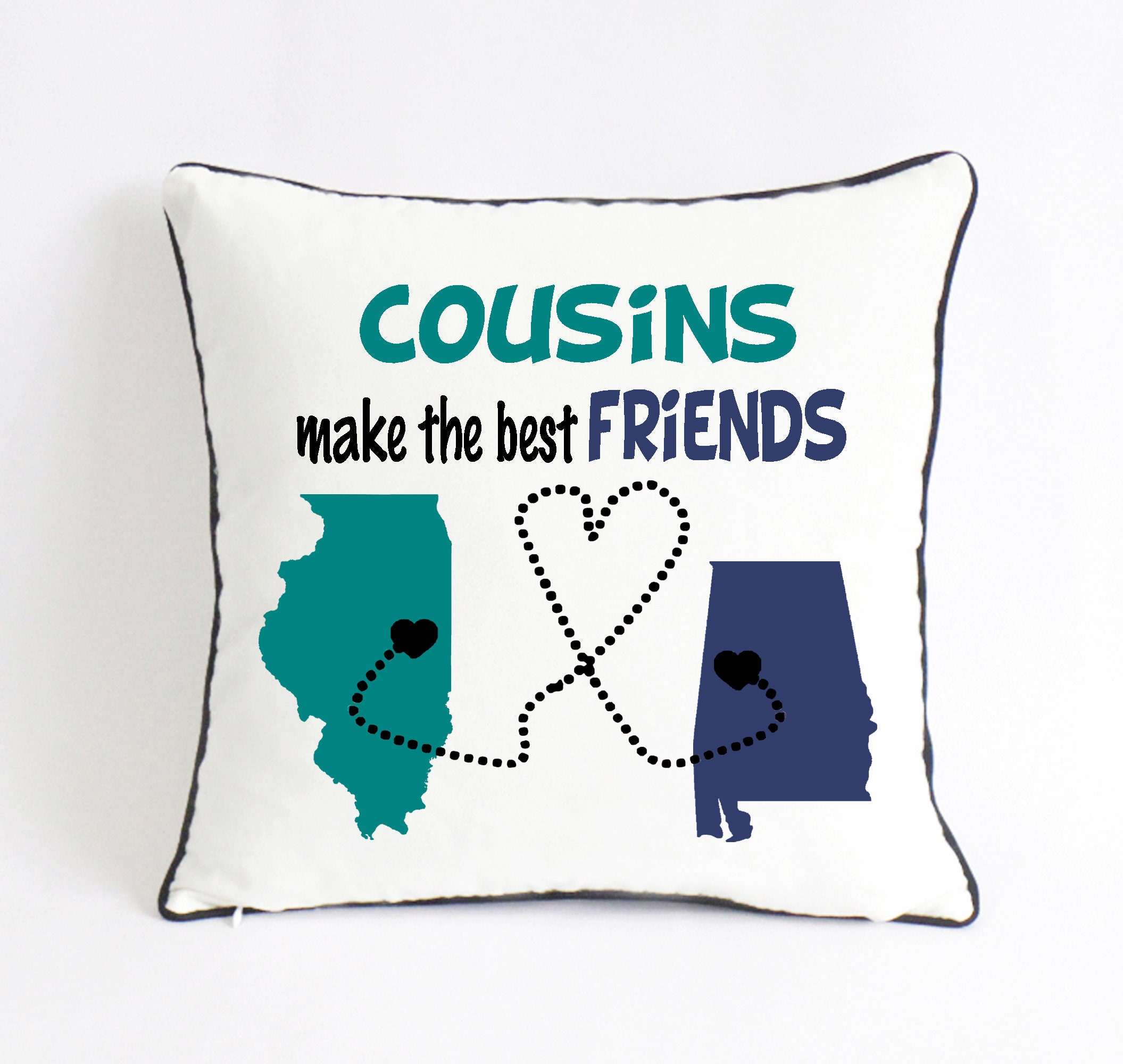 Cousins make the best friends pillow-long distance cousins | Etsy
