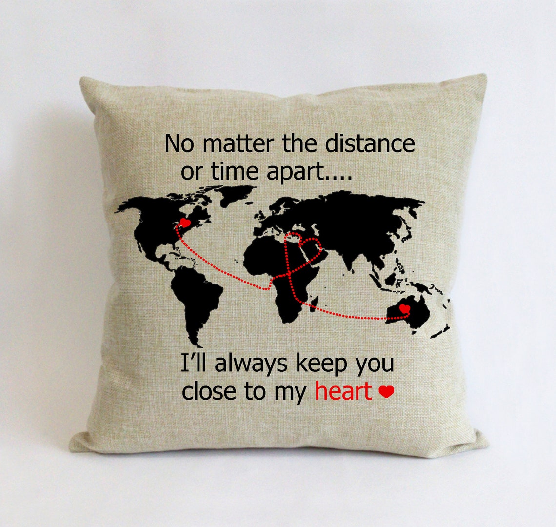Long distance boyfriend pillowcustom fathers day gift from Etsy