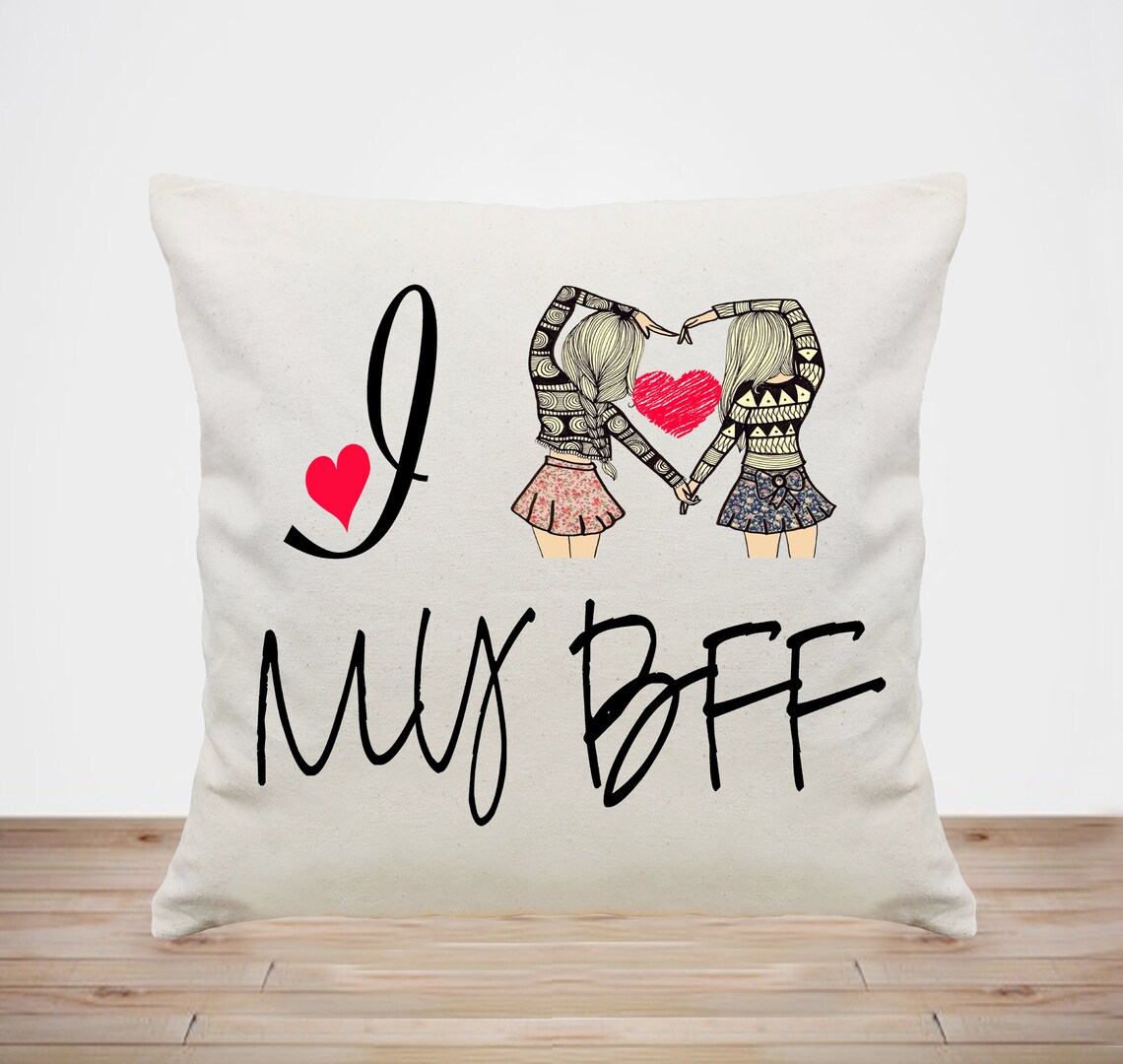 Custom BFF pillowbest friend gift friendshippersonalized Etsy