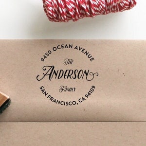Custom Calligraphy Address Stamp, Rubber or Self Inking Stamp return address stamping, customized gift -holidays, housewarming and weddings
