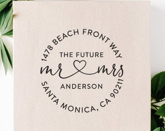 Wedding Stamp Return Address Stamp Future Mr and Mrs Stamp Self Inking Address Stamp Custom Gift Idea Save the Date Stamp Rubber Stamp DIY